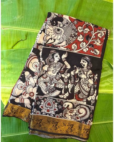 Chitralekha Black & Rust Figurative